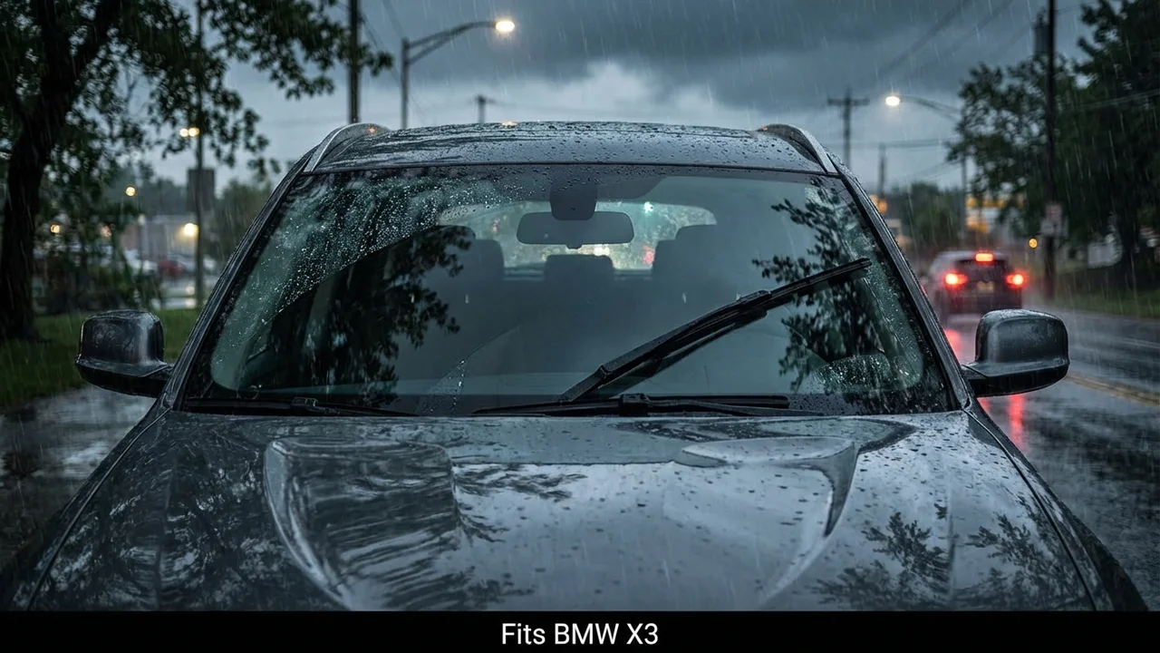 BMW X3 Passenger Side Wiper Blade — 17