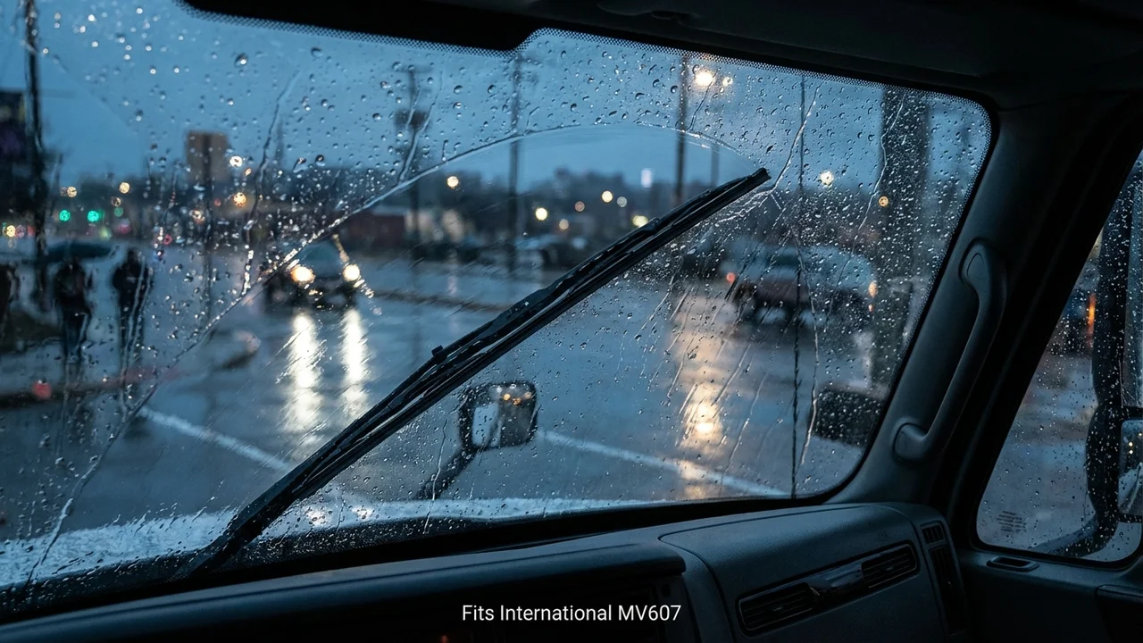 International MV607 Passenger Side Wiper Blade — 21