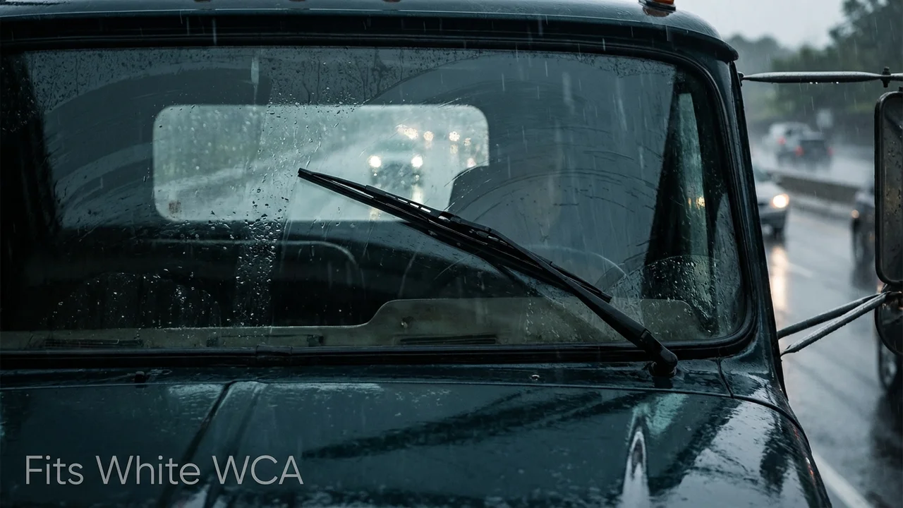 White WCA Passenger Side Wiper Blade — 18