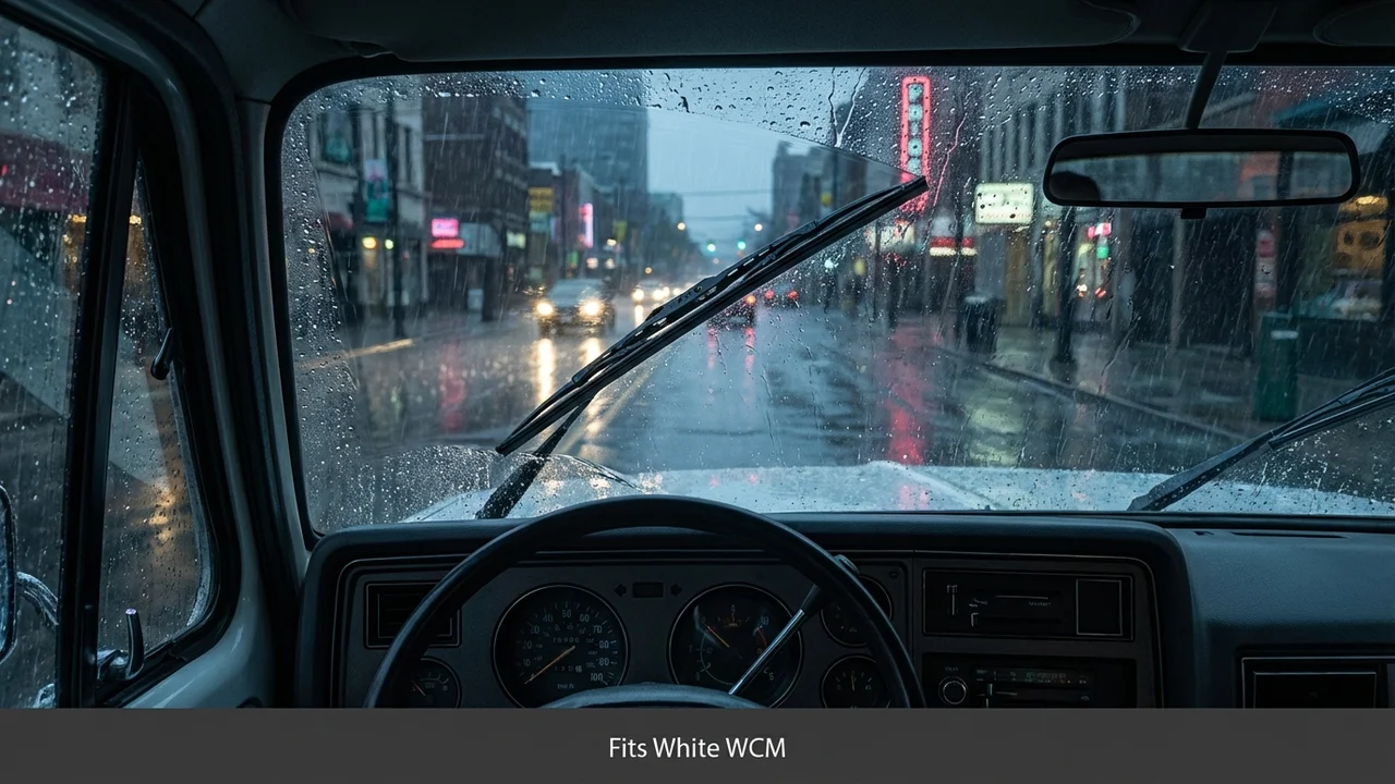 White WCM Driver Side Wiper Blade — 21