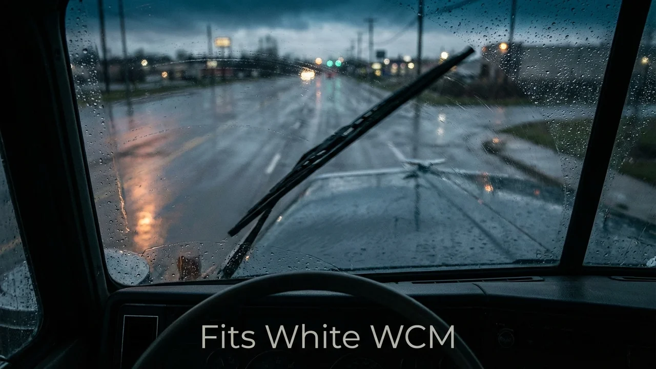 White WCM Rear Wiper Blade — 10