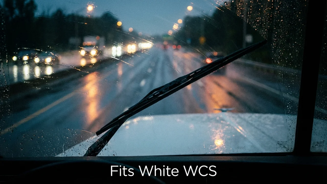 White WCS Driver Side Wiper Blade — 21