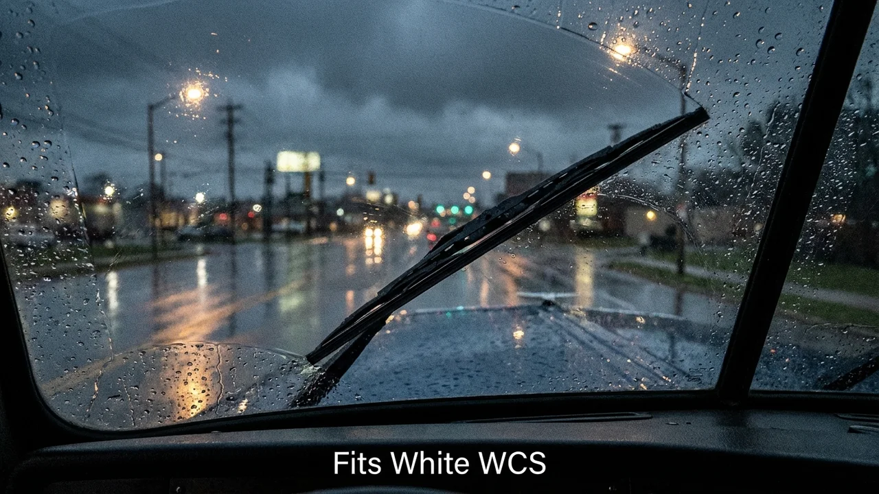 White WCS Passenger Side Wiper Blade — 20