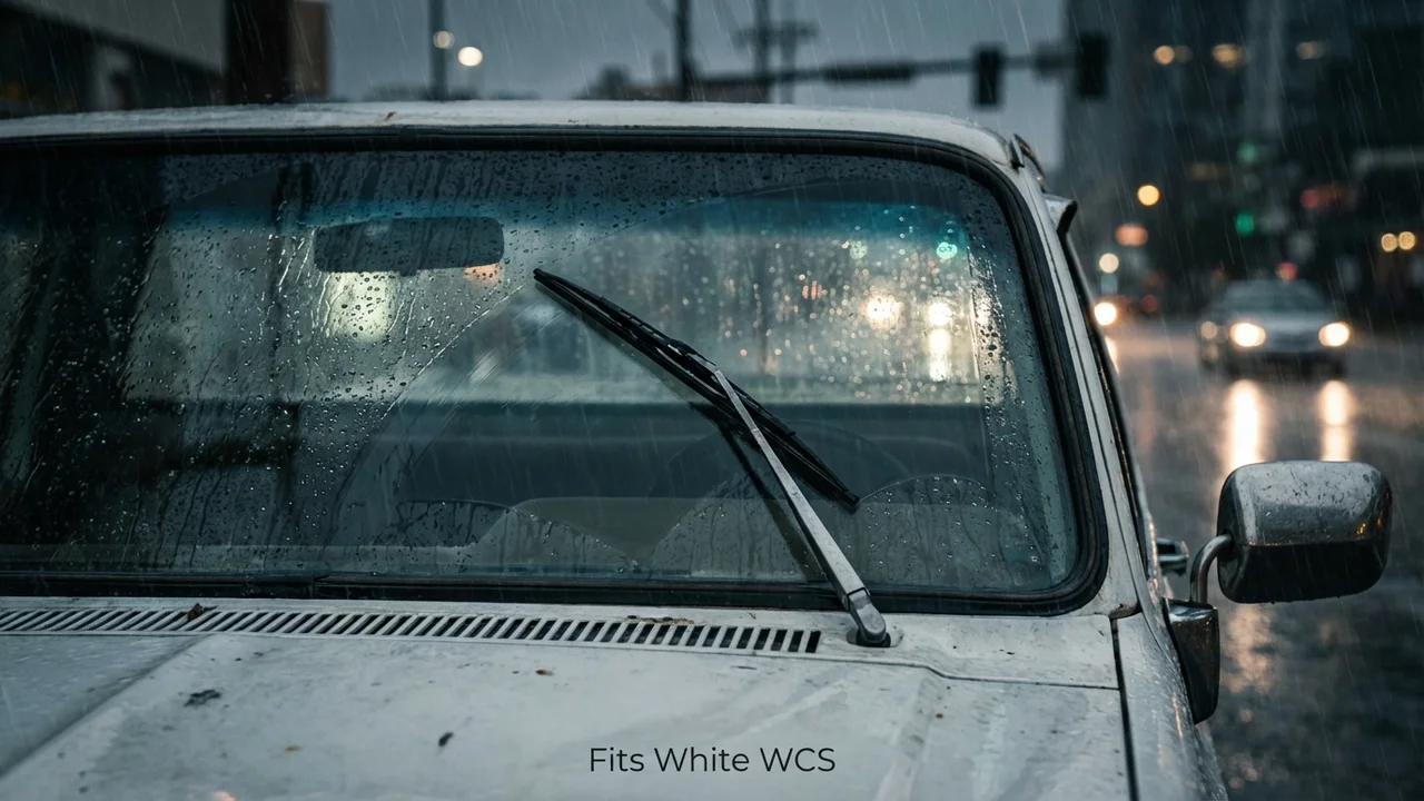 White WCS Rear Wiper Blade — 16