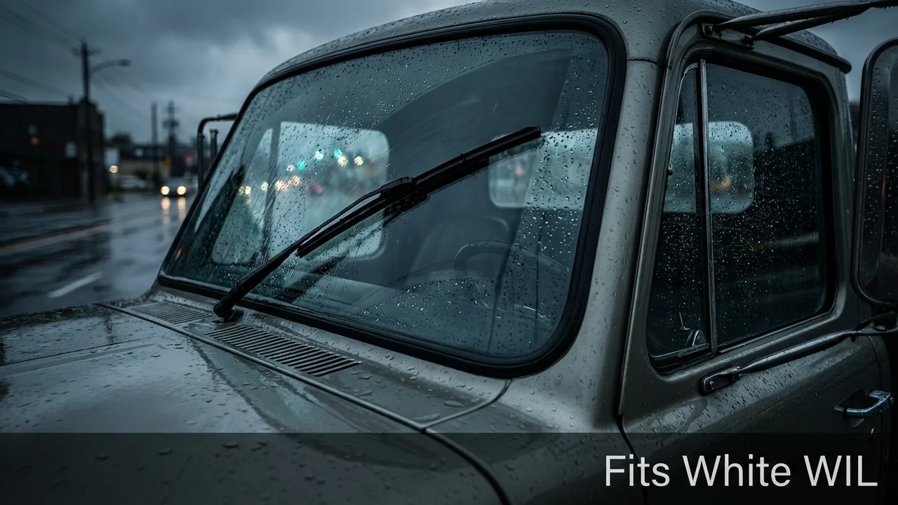 White WIL Passenger Side Wiper Blade — 18