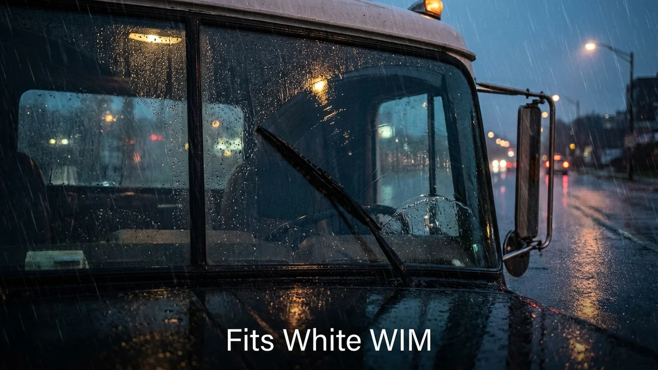 White WIM Passenger Side Wiper Blade — 20