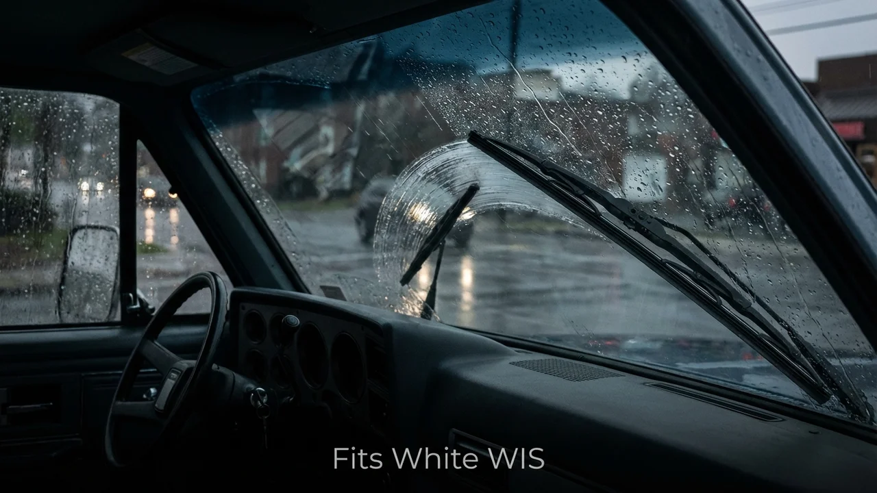 White WIS Passenger Side Wiper Blade — 22